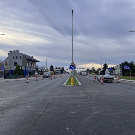 Przebudowa ul. Warszawskiej w Rzeszowie [listopad 2023] - fot 20